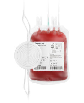 Quadruple Blood Bag With Integrated Whole Blood Leukoreduction Filtration System Demophorius